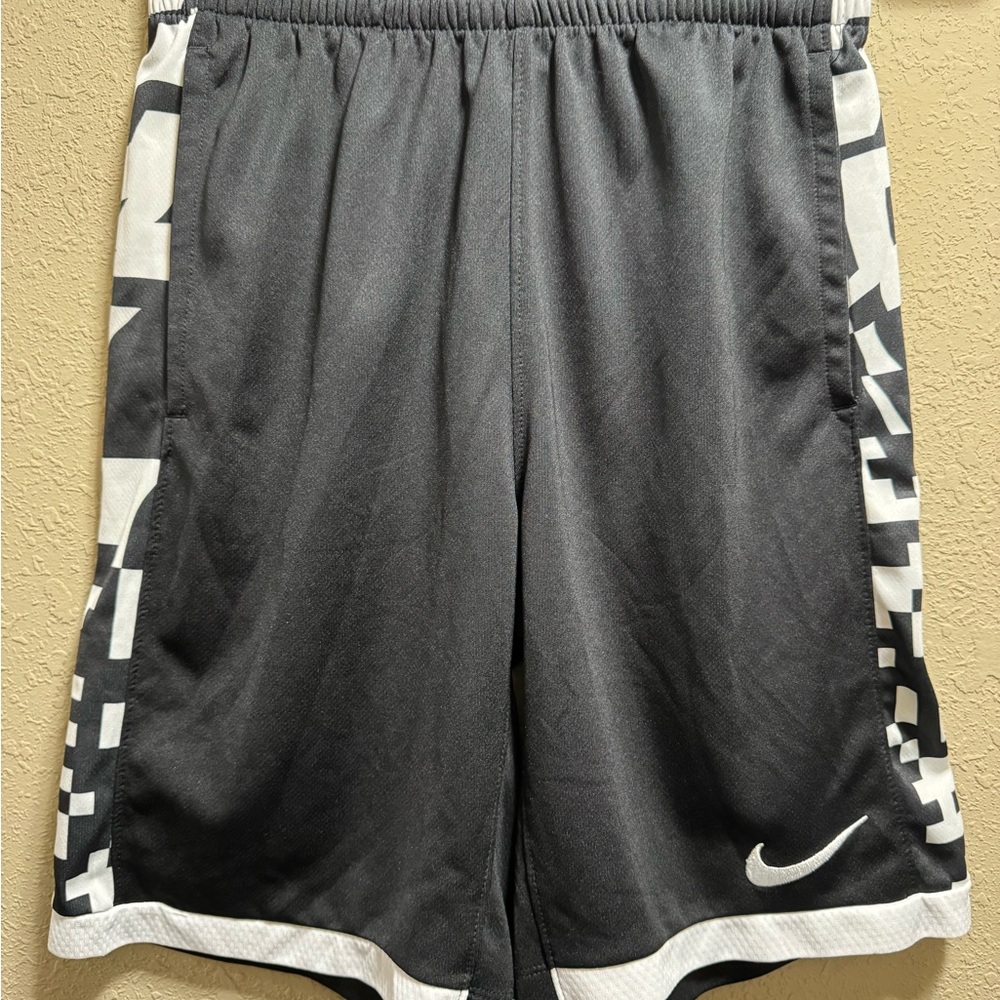 Nike Kids Black and White Shorts